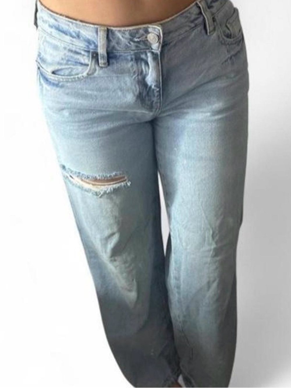 PacSun Light Blue Distressed Boyfriend Jeans